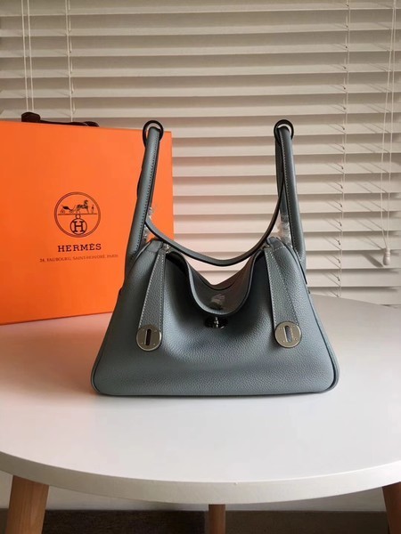 Hermes Lindy Original Togo Leather Bag 5086 Skyblue Tl793Xw85