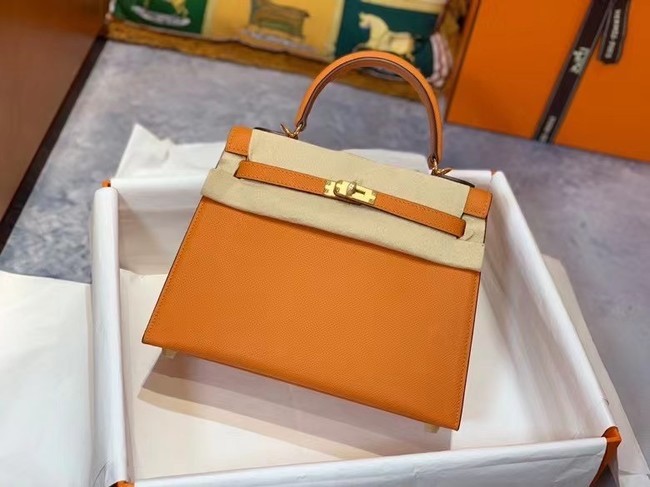 Hermes Original Epsom Leather KEL2578 orange Tl351rd58