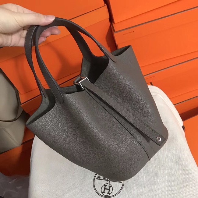 Hermes Picotin Lock PM Bags Original Leather H8688 grey Tl666HW50