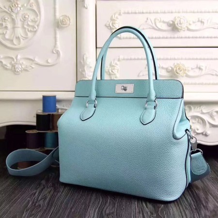 Hermes Toolbox Togo Bag Original Leather 3259 Skyblue Tl805TV86