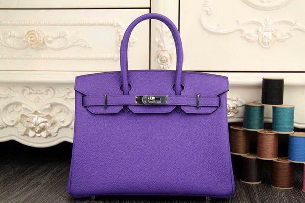 High Quality Imitation Hermes Birkin 35CM 30CM Tote Bag Original Leather HB35O Lavender Tl1276Vu82