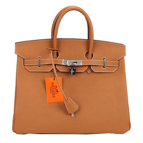 Hot Hermes Birkin 35CM Tote Bag Wheat Original Leather H35 Silver Tl1666Nm85
