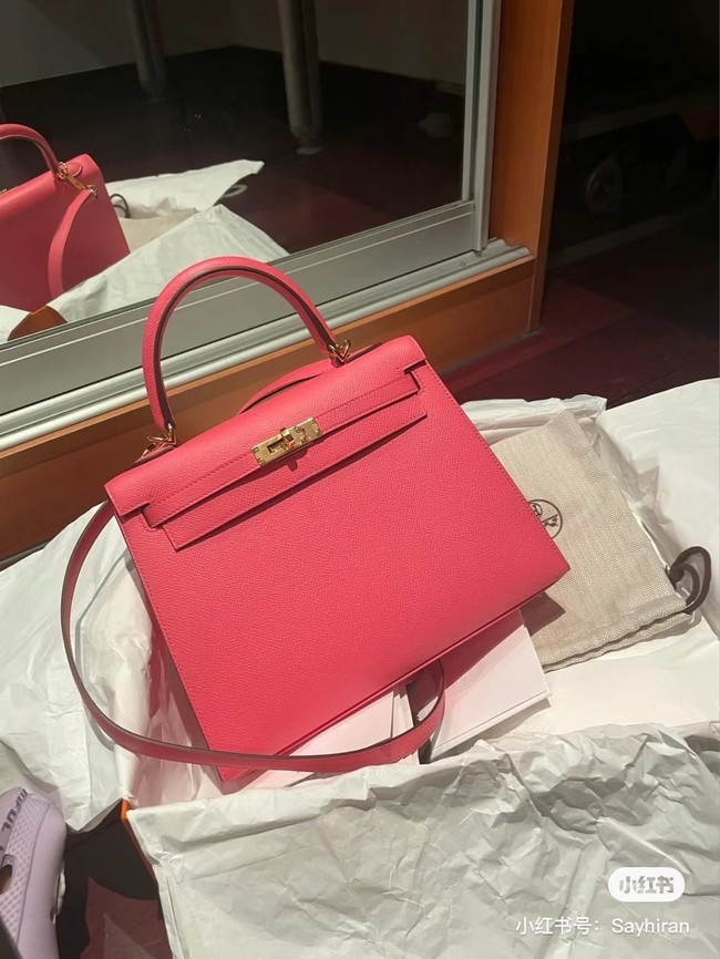 Hot Hermes Original Epsom Leather KEL2578 rose Tl354io40