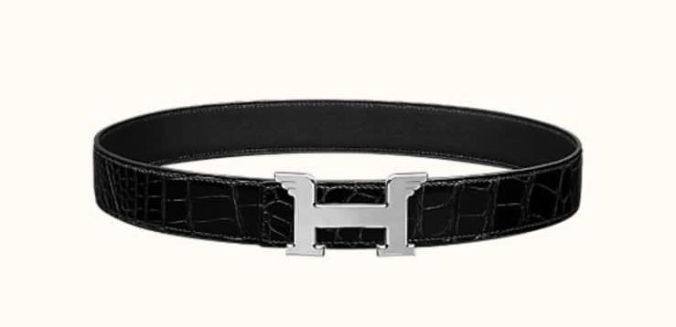 Imitation AAA Hermes Original Leather Belt HM8328 Black Tl3458kf15