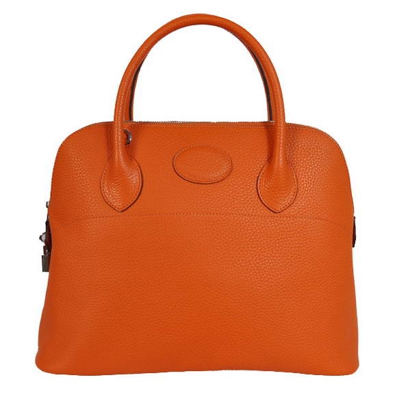 Imitation Cheap Hermes Bolide 37CM Tote Bags Clemence H1037 Orange Tl2003fV17