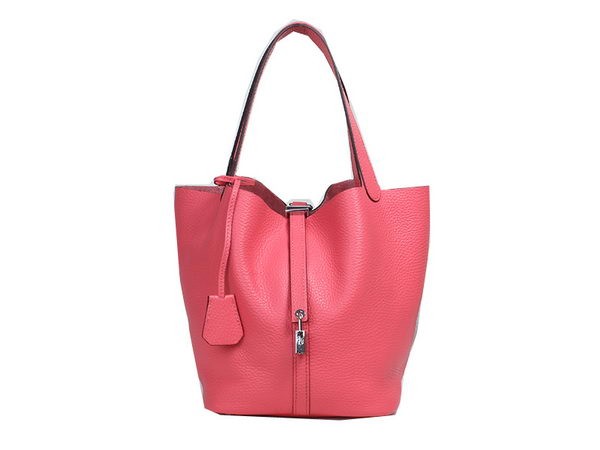 Imitation Cheap Hermes Picotin Lock MM Bag in Original Leather Rosy Tl1638fV17