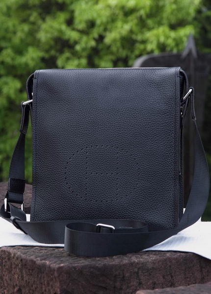 Imitation Top Hermes Messenger Bag Original Calf Leather H80014 Black Tl1297tr16