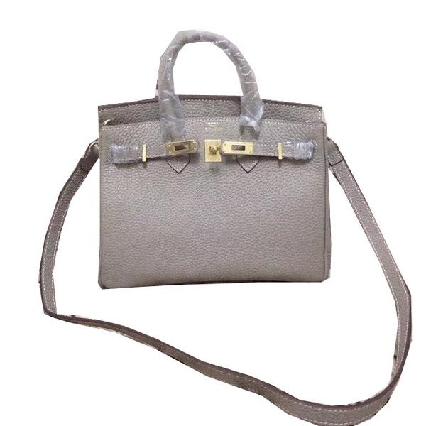 Knockoff Hermes Birkin 25CM Tote Bag Original Leather H25 Grey Tl1323JF45