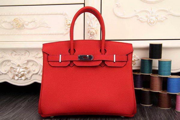 Knockoff Hermes Birkin 35CM 30CM Tote Bag Original Leather HB35O Red Tl1285Lg61