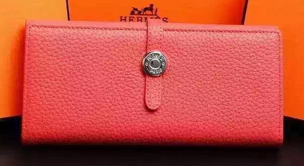 Knockoff Hermes Dogon Original Leather Wallet H509 Light Red Tl2074tp21