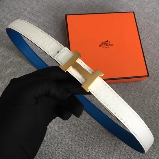 Knockoff Hermes original epsom leather belts wide 2.5CM 2714 white Tl3557iV87