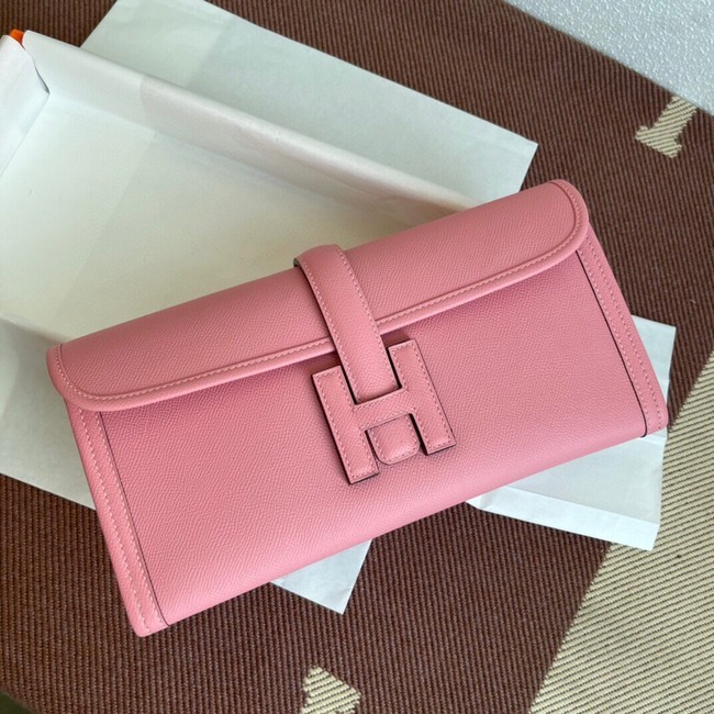 Knockoff Hermes Original Espom Leather Clutch 37088 cherry blossoms Tl233cS18