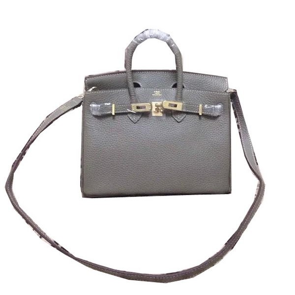 Luxury Hermes Birkin 25CM Tote Bag Original Leather H25 Dark Grey Tl1319kp43