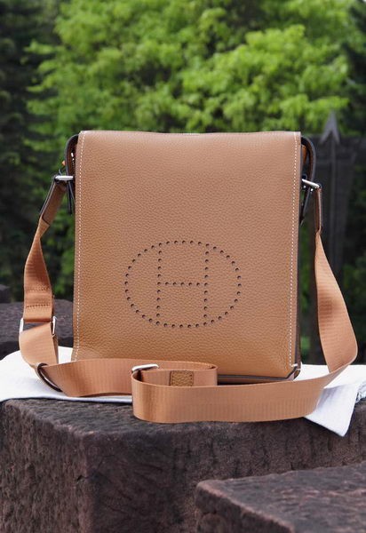 Quality Hermes Messenger Bag Original Calf Leather H80014 Wheat Tl1295Vu63