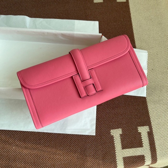 Replica Cheap Hermes Original jige swift Leather Clutch 37088 cherry blossoms Tl271QC68