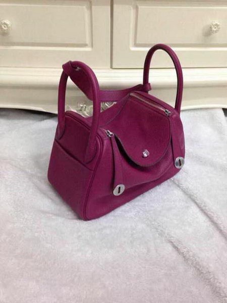 Replica Hermes Lindy 30CM Original Leather Shoulder Bag HLD30 Purple Tl1238Vi77