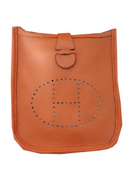Replica Hermes mini Evelyne Messenger Bag H1608S Orange Tl1484ED66