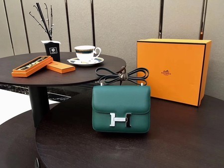 Replica Top Hermes Constance Bag Original Calfskin Leather H9910 Green Tl862Cq58