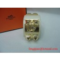 2009 Hermes White Leather Gold Bangle 1171 Tl2863Gm74