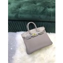 AAA Hermes Birkin Bag Original Leather crocodile togo HBK2530 light gray Tl479zK34