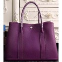 Best Hermes Garden Party 36cm 30cm Tote Bag Original Leather Purple Tl1047kr25