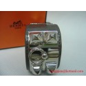 Best Quality 2010 Hermes Gray Leather Silver Bangle 1171 Tl2869xb51