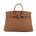 Best Quality Imitation Hermes Birkin 35CM Tote Bags Wheat Grainy Leather H-35 Gold Tl1418dK58
