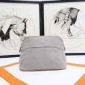 Cheap Fake Hermes Cosmetic Bag H3699 Light Grey Tl650BC48