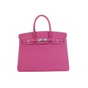 Cheap Hermes Birkin 35CM Tote Bag Rosy Original Leather H35 Silver Tl1677sZ66