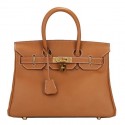 Copy Best Hermes Birkin 30CM Tote Bag Camel Original Leather H30 Gold Tl1694Qc72