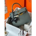 Copy Hermes Original Epsom Leather KEL2578 Elephant grey Tl355Ey31
