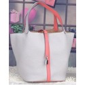 Designer Hermes Picotin Lock 22cm Bags Litchi Leather HPL8618 White&Pink Tl1130vs94