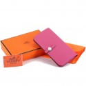 Fake Cheap Hermes Dogon Combined Wallets A508 Roseo Wallets Tl2330Kt89