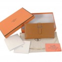 Fake Hermes Bearn Japonaise Tri-Fold Wallet H308 Camel Tl2319Lh27