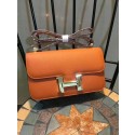 Fake Hermes Constance Bag Calfskin Leather H9978 Orange Tl935ny77