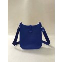 Fake Hermes Evelyne original togo leather mini Shoulder Bag H15698 optic blue Tl450kw88