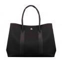 Fake Hermes Garden Party 36cm 30cm Tote Bag Canvas Black Tl1314Hj78