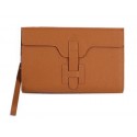 Fake Hermes Jige Clutch Bag Calfskin Leather HQ8059 Wheat Tl1436uQ71