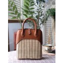 Fake Hermes kelly picnic bag 9811 brown Tl674Sq37