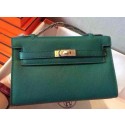 Fake Hermes MINI Kelly 22cm Tote Bag Calfskin Leather K22 Dark Green Tl1039Sq37