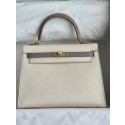 Fake Hermes Original Epsom Leather KEL2578 cream&grey Tl341uQ71