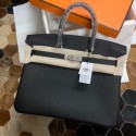 Fake Hermes original Togo Leather HB35O Black Tl176RY48