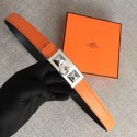 First-class Quality Hermes Collier de Chien belt buckle & Reversible leather strap 24 mm H0521 orange Tl3473Sf41