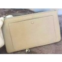 First-class Quality Hermes Grainy Leather Clutch H88016 OffWhite Tl1032VJ28
