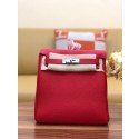 First-class Quality Hermes Kelly togo Leather backpack H2425 red Tl553Sf41