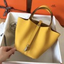 First-class Quality Hermes Picotin Lock PM Bags Original Leather H8688 yellow Tl667VJ28