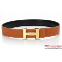Hermes 50mm Original Calf Leather Belt HB116-1 Tl3844Hn31