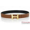 Hermes 50mm Original Calf Leather Belt HB116-6 Tl3839nQ90