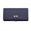 Hermes Bearn Japonaise Bi-Fold Wallet Grainy Leather H68942 Black Tl2182XW58