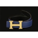Hermes Belt HB5208 RoyalBlue Gold Tl3784va68
